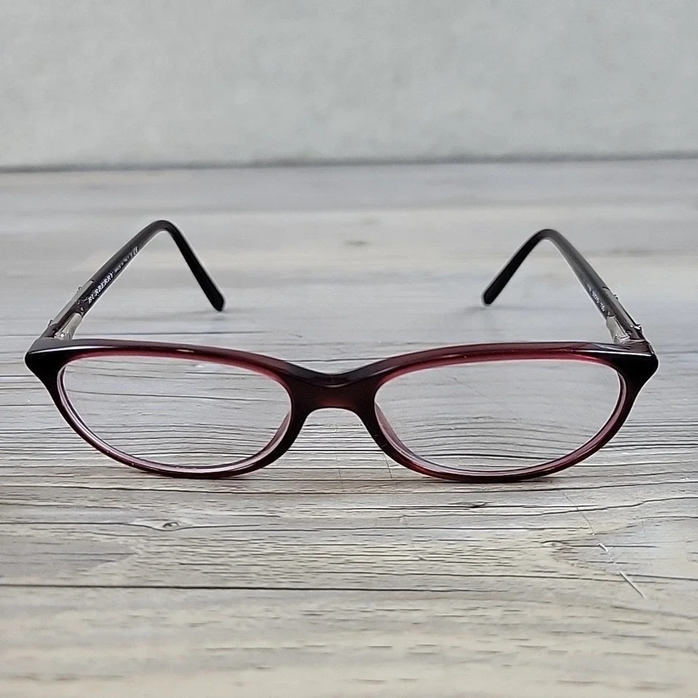 Burberry Eyeglasses B 2097 3014 Frames Only 50-15-135 Oval Red‎ Italy